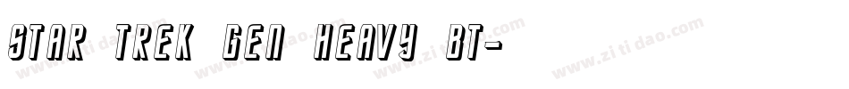 Star Trek Gen Heavy BT字体转换